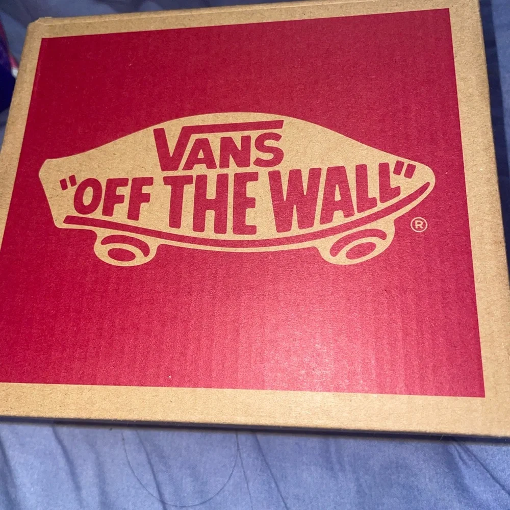 Vans Kids High-Top Sneakers‎ in Cream, Orange, and Red